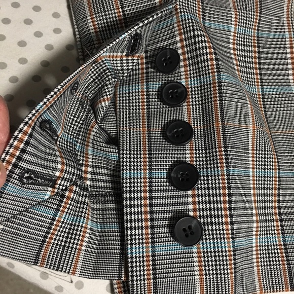 Chatham slim leg ankle length pants 8P Sits at waist Talbots plaid office NWT - Picture 10 of 14